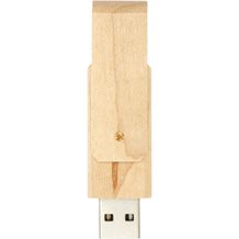 Rotate USB Stick aus Holz (hellbraun) (Art.-Nr. CA162686)