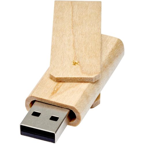 Rotate USB Stick aus Holz (Art.-Nr. CA162686) - USB-Stick mit äußerer Holzabdecku...