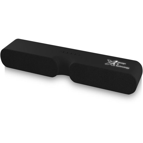 SCX.design S50 2 x 10 W antibakterielle Sound-Bar mit Leuchtlogo (Art.-Nr. CA164505) - 2 x 10 W Bluetooth® Soundbar mit beleuc...