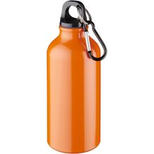 Oregon 400 ml Aluminium Trinkflasche mit Karabinerhaken (orange) (Art.-Nr. CA165125)