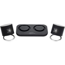 SCX.design S40 Lautsprecher-Set mit Leuchtlogo (schwarz, weiß) (Art.-Nr. CA167949)
