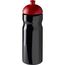 H2O Active® Base 650 ml Sportflasche mit Stülpdeckel (schwarz, rot) (Art.-Nr. CA169621)