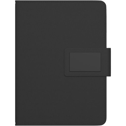 SCX.design O16 A5 Notizbuch mit Powerbank und Leuchtlogo (Art.-Nr. CA170178) - Notebook mit leuchtendem Logo und einer...