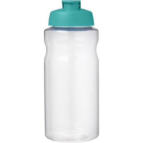 H2O Active® Big Base 1L Sportflasche mit Klappdeckel (Art.-Nr. CA170365) - Einwandige Sportflasche mit ergonomische...