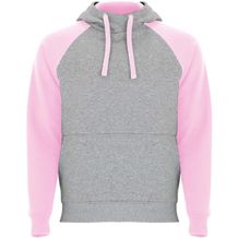 Badet zweifarbiger Kapuzenpullover Unisex (heather grau, hellrosa) (Art.-Nr. CA172184)