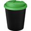 Americano® Espresso Eco 250 ml recycelter Isolierbecher mit auslaufsicherem Deckel (schwarz, grün) (Art.-Nr. CA174651)