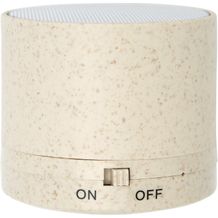 Kikai Bluetooth®-Lautsprecher aus Weizenstroh (beige) (Art.-Nr. CA178498)