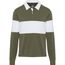 Clyde Rugby Polo Sweatshirt Unisex (grün, weiss) (Art.-Nr. CA179254)