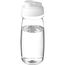 H2O Active® Pulse 600 ml Sportflasche mit Klappdeckel (transparent, weiss) (Art.-Nr. CA184172)