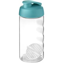 H2O Active® Bop 500 ml Shakerflasche (aquablau, transparent) (Art.-Nr. CA196280)