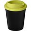 Americano® Espresso Eco 250 ml recycelter Isolierbecher (schwarz, limone) (Art.-Nr. CA206483)