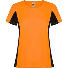 Shanghai Sport T-Shirt für Damen (Fluor Orange, schwarz) (Art.-Nr. CA207496)