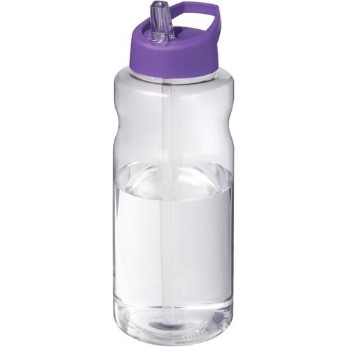 H2O Active® Big Base 1L Sportflasche mit Ausgussdeckel (Art.-Nr. CA208321) - Einwandige Sportflasche mit ergonomische...
