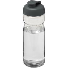 H2O Active® Base 650 ml Sportflasche mit Klappdeckel (transparent, grau) (Art.-Nr. CA209638)