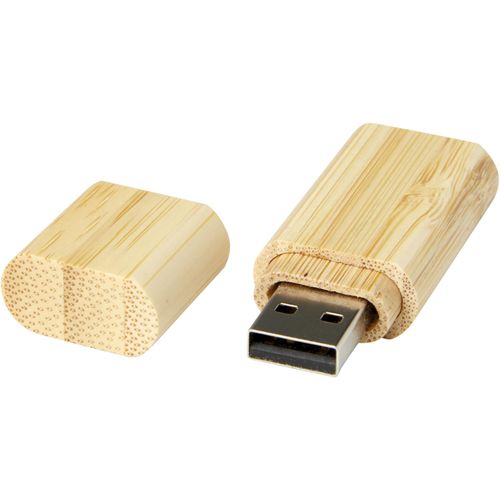 USB-Stick 3.0 aus Bambus mit Schlüsselring (Art.-Nr. CA210522) - Der USB-Stick 3.0 aus Bambus mit Schlüs...