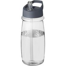 H2O Active® Pulse 600 ml Sportflasche mit Ausgussdeckel (transparent, storm grey) (Art.-Nr. CA211440)