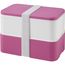 MIYO Doppel-Lunchbox (rosa, weiss) (Art.-Nr. CA213100)