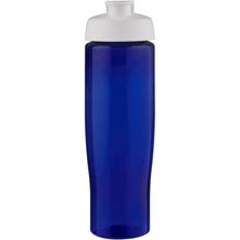 H2O Active® Eco Tempo 700 ml Sportflasche mit Klappdeckel (weiss, blau) (Art.-Nr. CA214103)