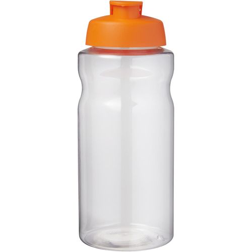 H2O Active® Big Base 1L Sportflasche mit Klappdeckel (Art.-Nr. CA219287) - Einwandige Sportflasche mit ergonomische...