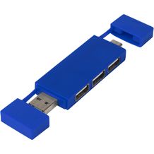 Mulan doppelter USB 2.0-Hub (royalblau) (Art.-Nr. CA220417)