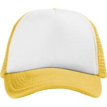 Trucker Kappe mit 5 Segmenten (gelb, weiss) (Art.-Nr. CA227236)