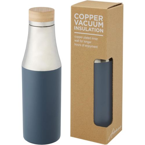 Hulan 540 ml Kupfer-Vakuum Isolierflasche mit Bambusdeckel (Art.-Nr. CA228548) - Einfachheit und Eleganz machen diese...