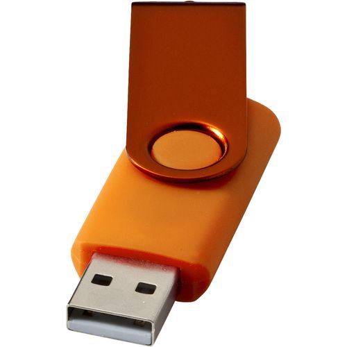 Rotate Metallic USB-Stick (Art.-Nr. CA230276) - Mit dem USB-Stick Rotate Metallic haben...