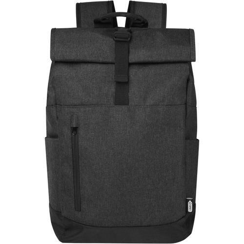 Hoss 15,6" GRS recycelter Rolltop Laptop-Rucksack 12L (Art.-Nr. CA230739) - 15,6" Laptop-Rucksack mit gepolstertem...