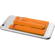 Wired Ohrhörer und Silikon Telefonhülle (orange) (Art.-Nr. CA236436)