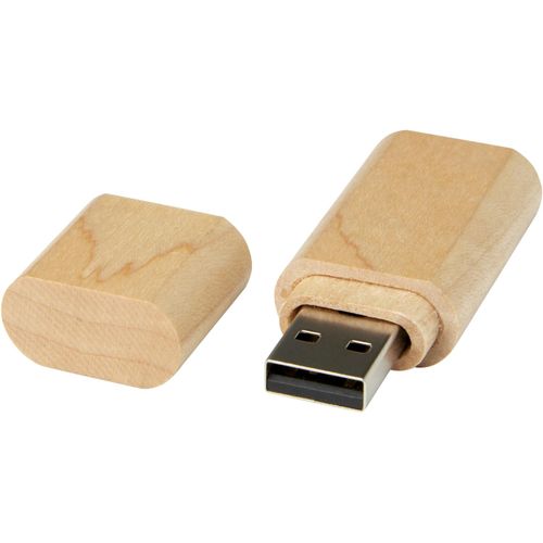 Schlüssel USB-Stick 2.0 aus Holz (Art.-Nr. CA237457) - Das USB 2.0 Flash-Laufwerk aus Holz und...