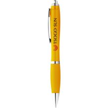 Nash Kugelschreiber mit farbigem Schaft und Griff (gelb) (Art.-Nr. CA237924)