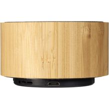 Cosmos Bluetooth® Lautsprecher aus Bambus (natur / schwarz) (Art.-Nr. CA238330)
