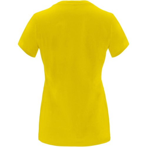 Capri T-Shirt für Damen (Art.-Nr. CA241393) - Tailliertes kurzärmeliges T-Shirt f...