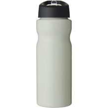 H2O Active® Eco Base 650 ml Sportflasche mit Ausgussdeckel (elfenbeinweiß, schwarz) (Art.-Nr. CA243363)