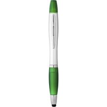 Nash Stylus Kugelschreiber und Marker (silber, grün) (Art.-Nr. CA247171)