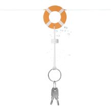 Lifesaver schwimmender Schlüsselanhänger (orange, weiß) (Art.-Nr. CA249346)