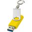 Rotate USB-Stick 3.0 mit Schlüsselanhänger (gelb) (Art.-Nr. CA249363)