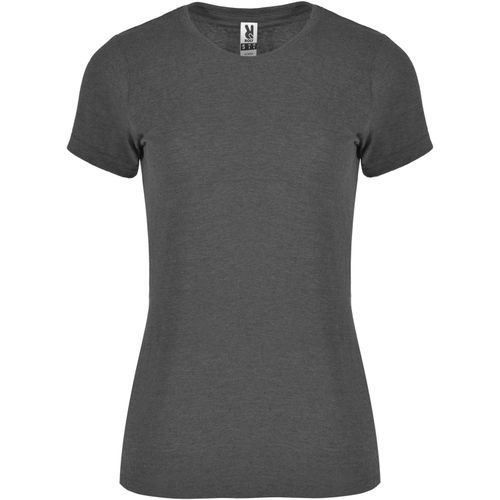 Fox T-Shirt für Damen (Art.-Nr. CA253318) - T-Shirt mit meliertem Effekt. Taillierte...