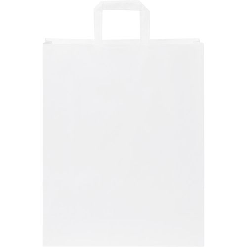 Kraftpapiertasche 80-90 g/m² mit flachen Griffen  groß (Art.-Nr. CA254131) - Große Kraftpapiertasche mit flache...