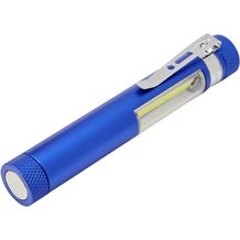 Stix COB-Taschenlampe mit Clip und Magnetfuß (royalblau) (Art.-Nr. CA256526)