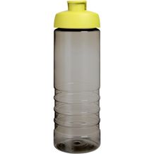 H2O Active® Eco Treble 750 ml Sportflasche mit Stülpdeckel (kohle, limone) (Art.-Nr. CA263868)
