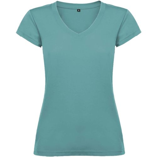 Victoria T-Shirt mit V-Ausschnitt für Damen (Art.-Nr. CA265750) - Kurzärmeliges T-Shirt für Damen m...