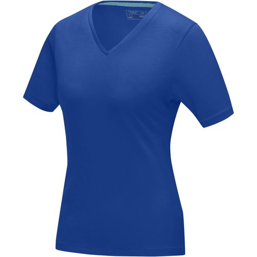Kawartha T-Shirt für Damen mit V-Ausschnitt (Art.-Nr. CA268491) - Das kurzärmelige GOTS-Bio-T-Shirt mi...