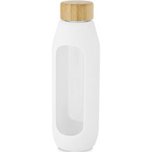 Tidan 600 ml Flasche aus Borosilikatglas mit Silikongriff (Weiss) (Art.-Nr. CA270207)