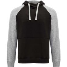 Badet zweifarbiger Kapuzenpullover Unisex (schwarz, heather grau) (Art.-Nr. CA271021)