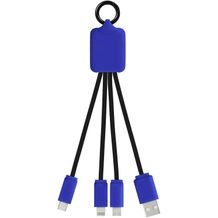 SCX.design C15 Quatro Ladekabel mit Leuchtlogo (Reflex blue, schwarz) (Art.-Nr. CA277530)