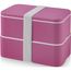 MIYO Doppel-Lunchbox (magenta, weiss) (Art.-Nr. CA278144)