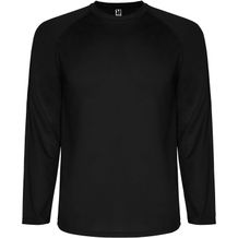 Montecarlo Langarm-Sport-Shirt für Kinder (Schwarz) (Art.-Nr. CA281737)