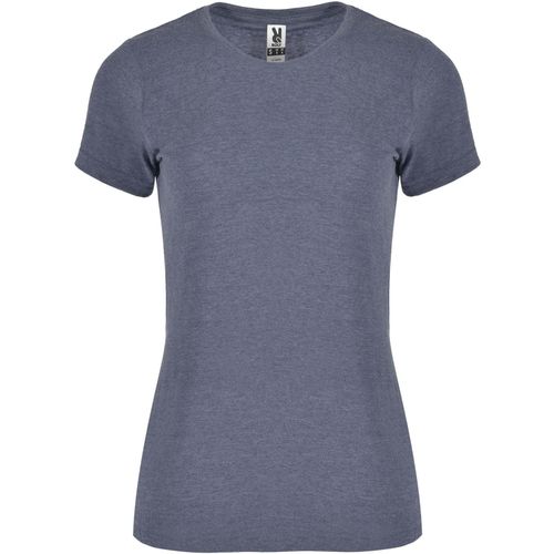 Fox T-Shirt für Damen (Art.-Nr. CA283540) - T-Shirt mit meliertem Effekt. Taillierte...