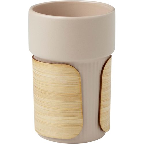 Fika 340 ml Becher mit Bambushülle (Art.-Nr. CA287841) - Der elegante Fika Keramikbecher wird...